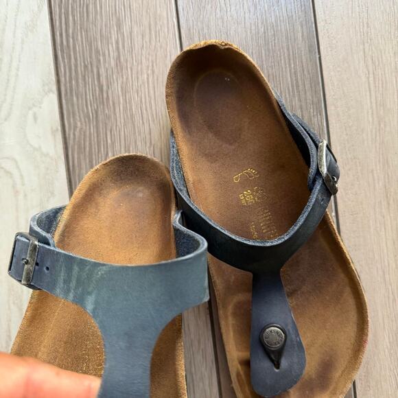 Birkenstock Gizeh Navy Blue Leather Sandals EU 40 US Women’s 9–9.5 main image 3